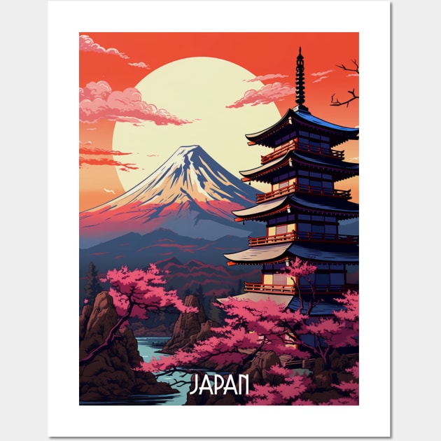 Japan Fuji Art Wall Art by Durro